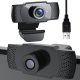 Full HD 1080p webcam – pc camera – zwart – met mic – usb